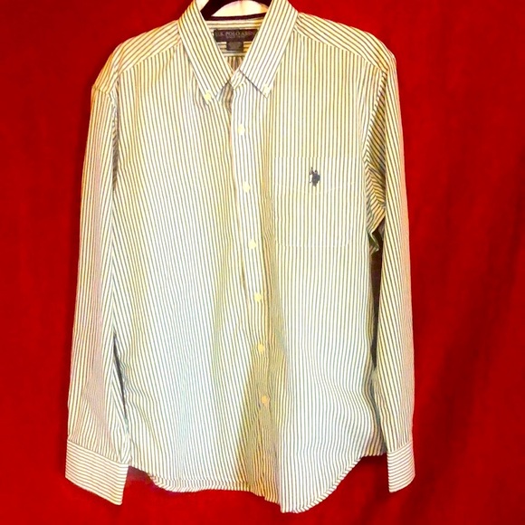 #10 👔 NWOT Long Sleeve Striped Button Down Shirt 👔 - Picture 5 of 17